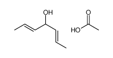 acetic acid,hepta-2,5-dien-4-ol结构式
