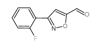 3-(2-FLUOROPHENYL)ISOXAZOLE-5-CARBALDEHYDE picture