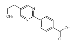 5-丙基嘧啶-2-基-4-苯甲酸结构式