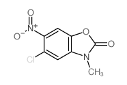 5-chloro-3-methyl-6-nitro-benzooxazol-2-one Structure