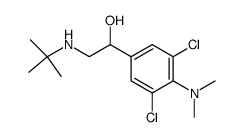α-[(tert-butylamino)-methyl]3,5-dichloro-4-dimethylaminobenzyl alcohol Structure