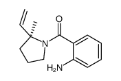 (2-aminophenyl)-[(2S)-2-ethenyl-2-methylpyrrolidin-1-yl]methanone结构式