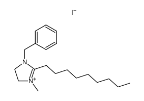 1-benzyl-3-methyl-2-nonyl-4,5-dihydroimidazolium iodide Structure