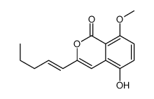 5-hydroxy-8-methoxy-3-pent-1-enylisochromen-1-one结构式