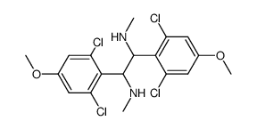 1,2-bis(2,6-dichloro-4-methoxyphenyl)-N1,N2-dimethylethane-1,2-diamine结构式