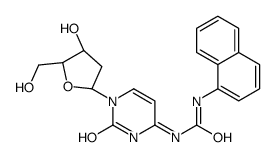 1-[1-[(2R,4S,5R)-4-hydroxy-5-(hydroxymethyl)oxolan-2-yl]-2-oxopyrimidin-4-yl]-3-naphthalen-1-ylurea结构式