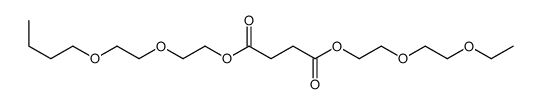 4-O-[2-(2-butoxyethoxy)ethyl] 1-O-[2-(2-ethoxyethoxy)ethyl] butanedioate Structure