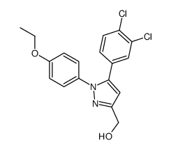 [5-(3,4-dichlorophenyl)-1-(4-ethoxyphenyl)pyrazol-3-yl]methanol结构式