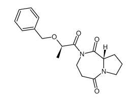 N-[(R)-α-benzyloxypropionyl]-cyclo-(β-alanylprolyl) Structure