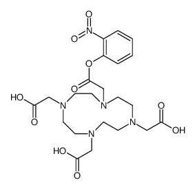 1,4,7,10-Tetraazacyclododecane-1,4,7,10-tetraacetic acid, 4-(2-nitrophenyl) ester Structure