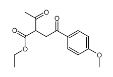 ethyl 1-(3-methoxyphenyl)-1,4-pentandione-3-carboxylate结构式