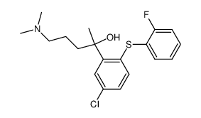 2-[5-Chloro-2-(2-fluorophenylthio)phenyl]-5-dimethylaminopentan-2-ol Structure