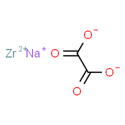 oxalic acid, sodium zirconium salt Structure