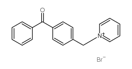 1-[(4-benzoylphenyl)methyl]pyridinium bromide Structure