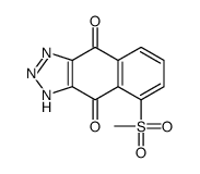 5-methylsulfonyl-2H-benzo[f]benzotriazole-4,9-dione结构式