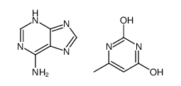 6-methyl-1H-pyrimidine-2,4-dione,7H-purin-6-amine Structure