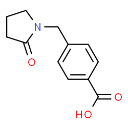 4-[(2-OXOPYRROLIDIN-1-YL)METHYL]BENZOIC ACID Structure