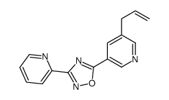 5-(5-prop-2-enylpyridin-3-yl)-3-pyridin-2-yl-1,2,4-oxadiazole结构式