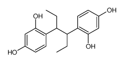 4,4'-(1,2-Diethylethylene)diresorcinol Structure