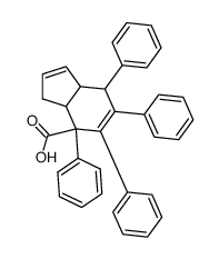 4,5,6,7-tetraphenyl-3a,4,7,7a-tetrahydro-indene-7-carboxylic acid Structure