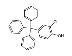 2-chloro-4-trityl-phenol Structure