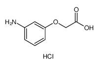 2-(3-AMINOPHENOXY)ACETIC ACID HYDROCHLORIDE Structure