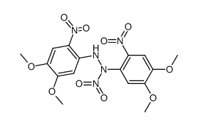 N,N'-bis-(4,5-dimethoxy-2-nitro-phenyl)-N-nitro-hydrazine Structure