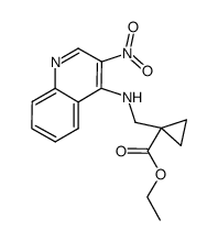 ethyl 1-{[(3-nitroquinolin-4-yl)amino]methyl}cyclopropanecarboxylate结构式