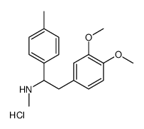 2-(3,4-dimethoxyphenyl)-N-methyl-1-(4-methylphenyl)ethanamine,hydrochloride Structure