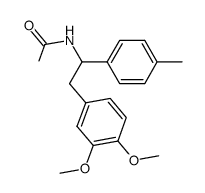 N-(2-(3,4-dimethoxyphenyl)-1-(4-tolyl)ethyl)acetamide Structure