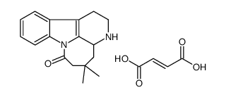 5,5-dimethyl-2,3,3a,4,5,6-hexahydro-3,7a-diazacyclohepta[jk]fluoren-7(1H)-one fumarate结构式