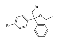 2-(p-bromophenyl)-2-ethoxy-2-phenylethyl bromide Structure