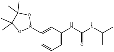 1-Isopropyl-3-[3-(4,4,5,5-tetramethyl-1,3,2-dioxaborolan-2-yl)phenyl]urea structure