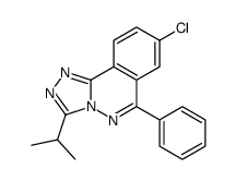 8-chloro-6-phenyl-3-propan-2-yl-[1,2,4]triazolo[3,4-a]phthalazine结构式