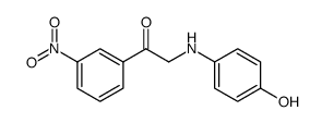 Ethanone, 2-[(4-hydroxyphenyl)amino]-1-(3-nitrophenyl)结构式