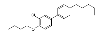 1-butoxy-2-chloro-4-(4-pentylphenyl)benzene Structure