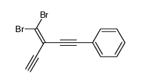 (3-(dibromomethylene)penta-1,4-diyn-1-yl)benzene Structure