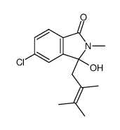 5-Chloro-3-(2,3-dimethyl-but-2-enyl)-3-hydroxy-2-methyl-2,3-dihydro-isoindol-1-one Structure