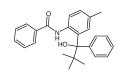N-(2-(1-hydroxy-2,2-dimethyl-1-phenylpropyl)-4-methylphenyl)benzamide结构式