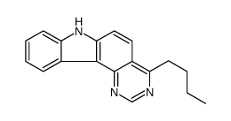 4-butyl-7H-pyrimido[5,4-c]carbazole结构式