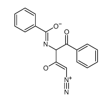 3-benzamido-1-diazonio-4-oxo-4-phenylbut-1-en-2-olate结构式