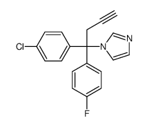 1-[1-(4-chlorophenyl)-1-(4-fluorophenyl)but-3-ynyl]imidazole Structure