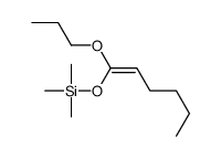 trimethyl(1-propoxyhex-1-enoxy)silane结构式