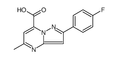 2-(4-FLUORO-PHENYL)-5-METHYL-PYRAZOLO[1,5-A]PYRIMIDINE-7-CARBOXYLIC ACID结构式