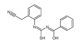 N-[[2-(cyanomethyl)phenyl]carbamothioyl]benzamide Structure