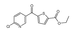 2-CHLORO-5-(5-ETHOXYCARBONYL-2-THENOYL)PYRIDINE Structure