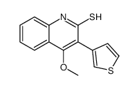4-methoxy-3-thiophen-3-yl-1H-quinoline-2-thione Structure