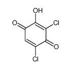 2,5-Cyclohexadiene-1,4-dione, 3,5-dichloro-2-hydroxy结构式