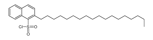 2-octadecylnaphthalene-1-sulfonyl chloride结构式