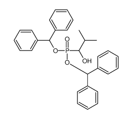 1-dibenzhydryloxyphosphoryl-2-methylpropan-1-ol结构式